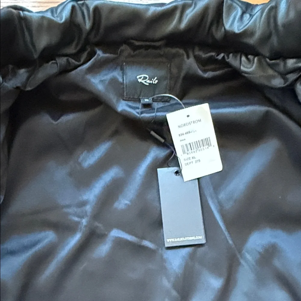Rails Midnight Black Leather Jacket - Picture 6 of 8